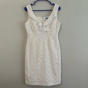 Antonio Melani White Sleeveless Dress - Size 8